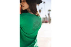 Freeman T. Porter Lorelia Pull Ajusté Col V Femme, Jolly Green