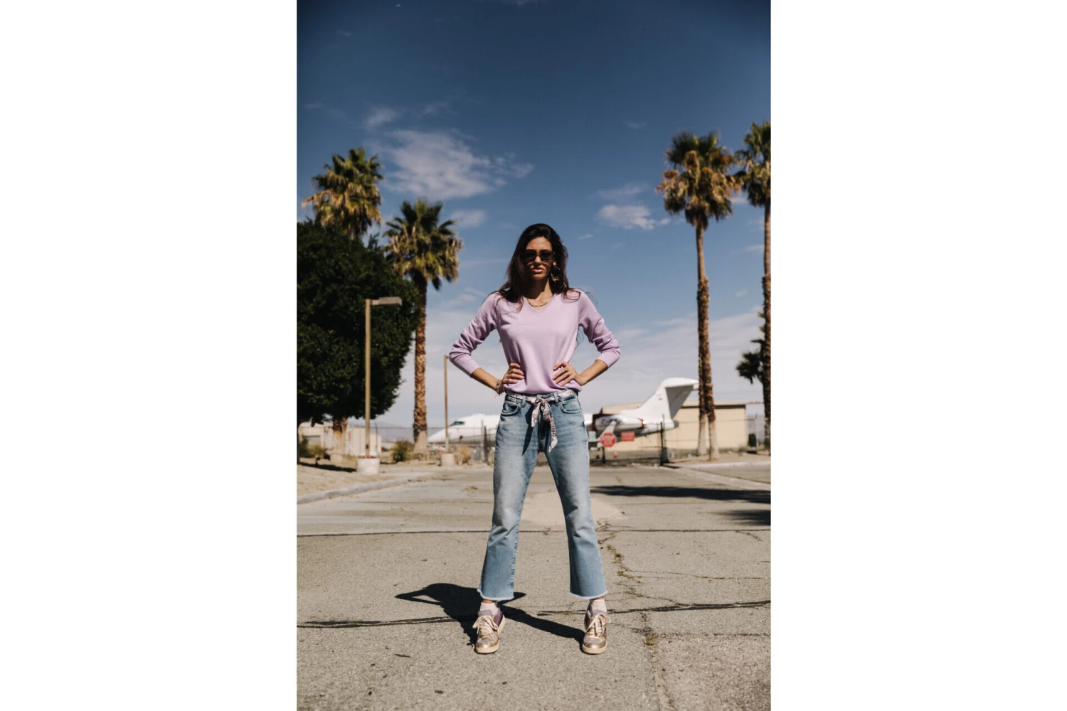 Freeman T. Porter Lorelia Pull Ajusté Col V Femme, Purple Rose – Image 7