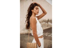 Freeman T. Porter Louisa Natural Débardeur Dos Nu Femme, Egret