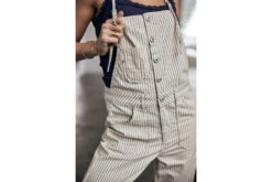 Freeman T. Porter Malaury Nevada Salopette Rayée Femme, Natural