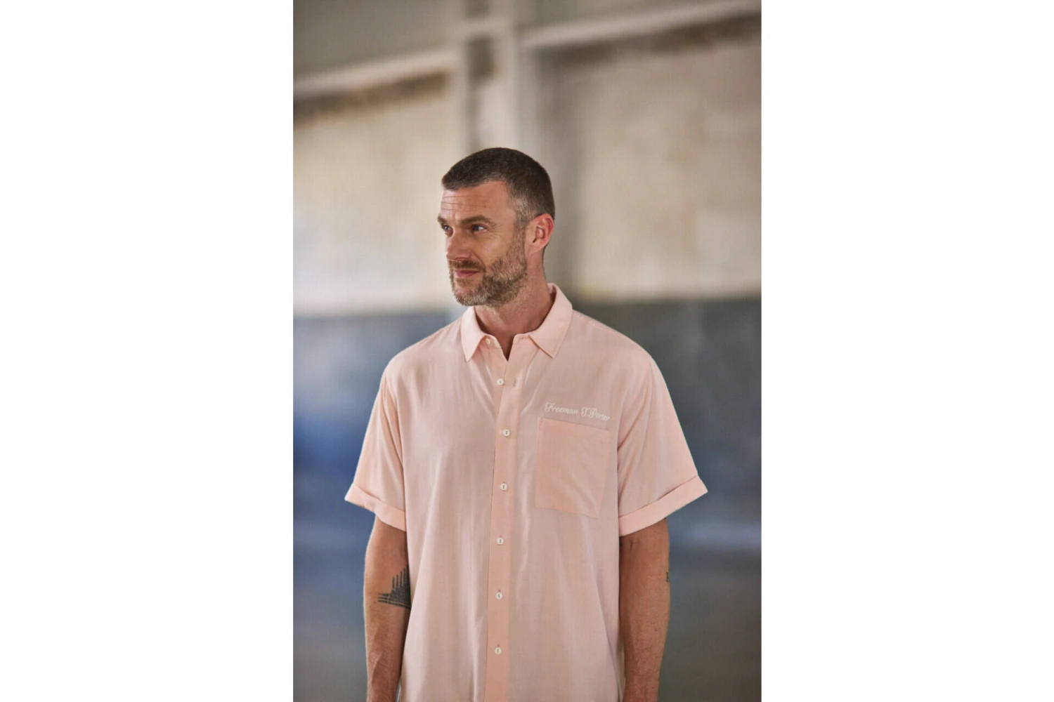 Freeman T. Porter Marco Miami Chemise Coupe Relax Homme, Light Pink – Image 7