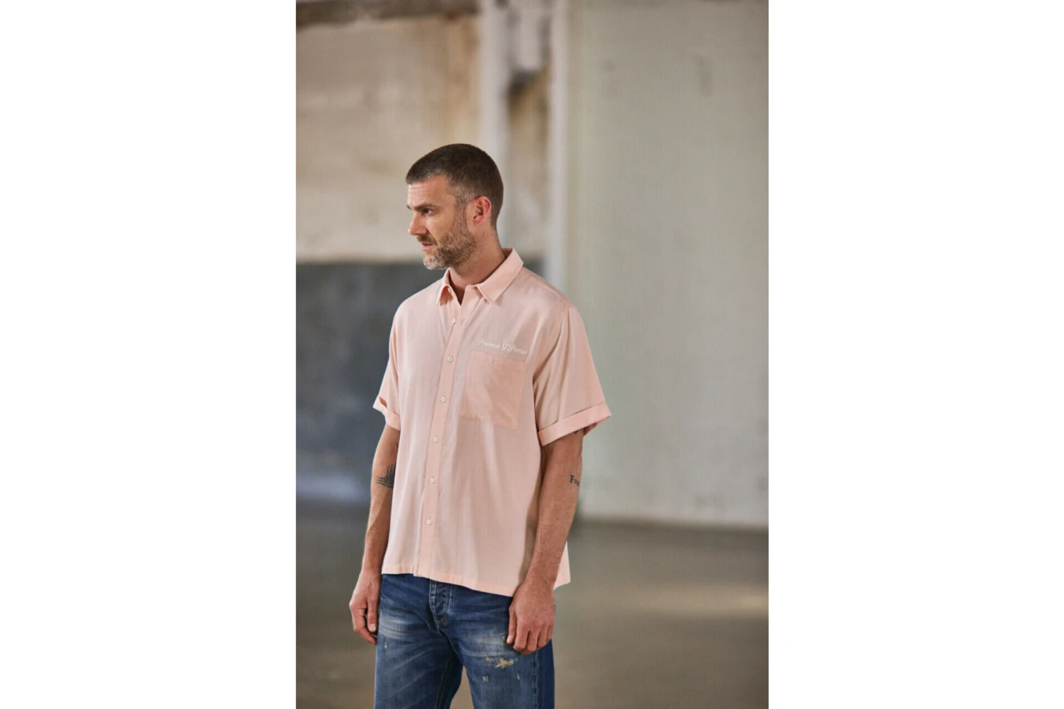 Freeman T. Porter Marco Miami Chemise Coupe Relax Homme, Light Pink – Image 9