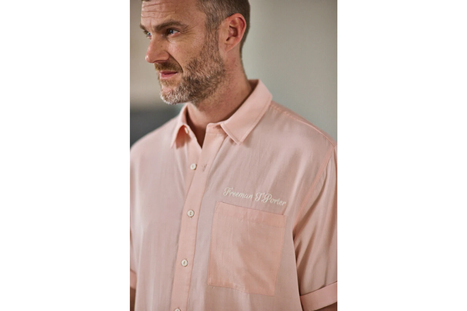 Freeman T. Porter Marco Miami Chemise Coupe Relax Homme, Light Pink