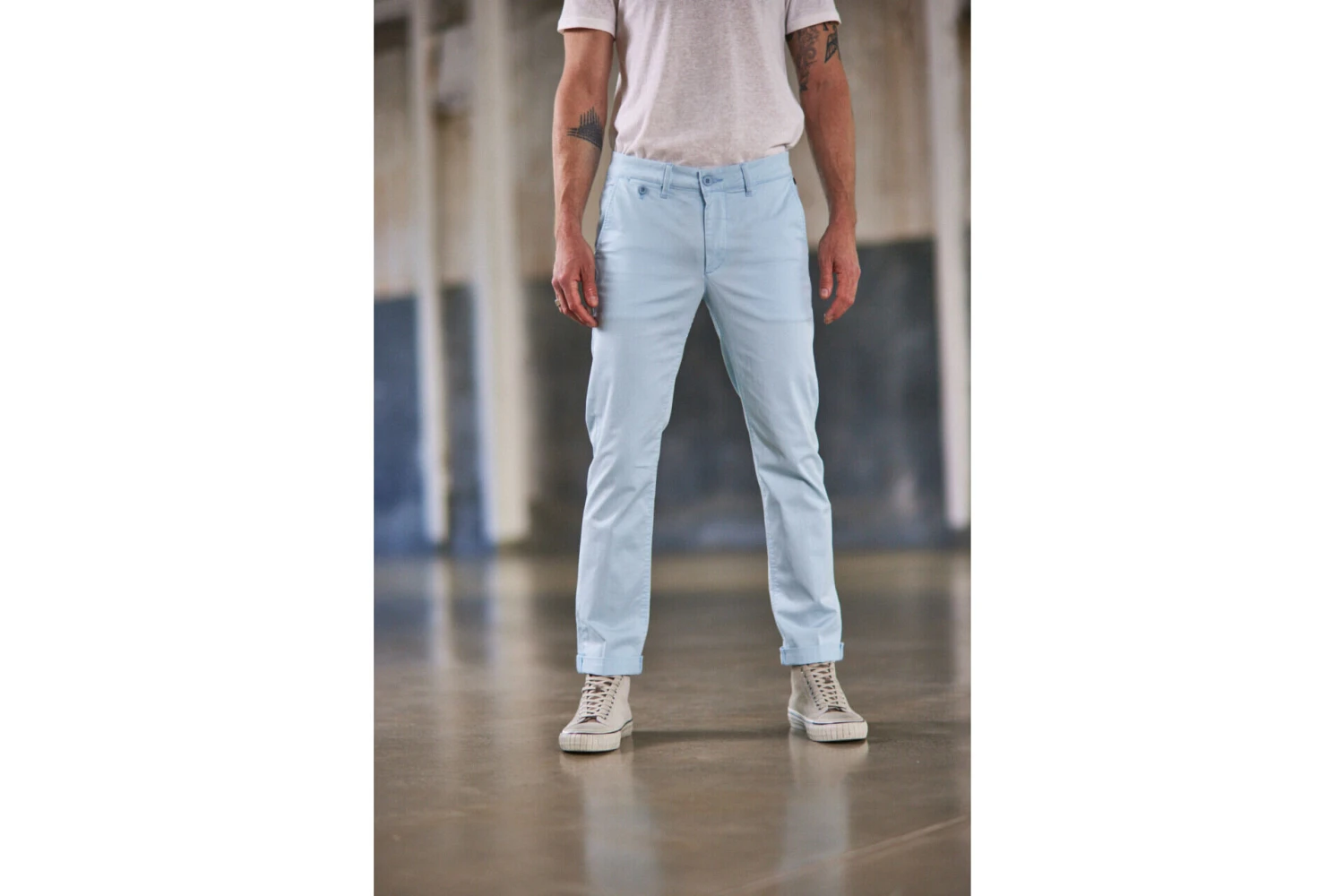 Freeman T. Porter Mathis Bonito Pantalon Chino Homme, Clear Sky – Image 4