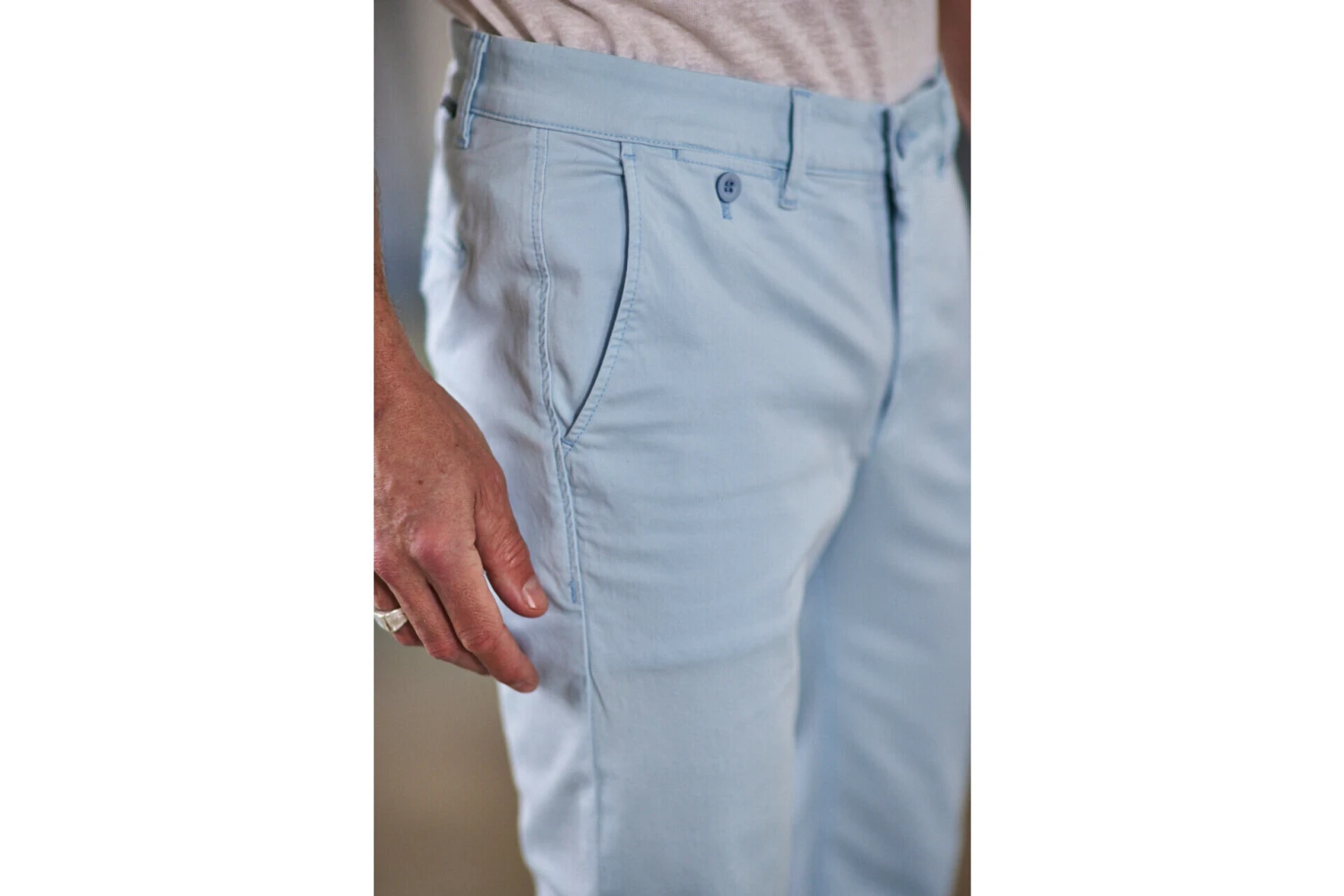 Freeman T. Porter Mathis Bonito Pantalon Chino Homme, Clear Sky – Image 7