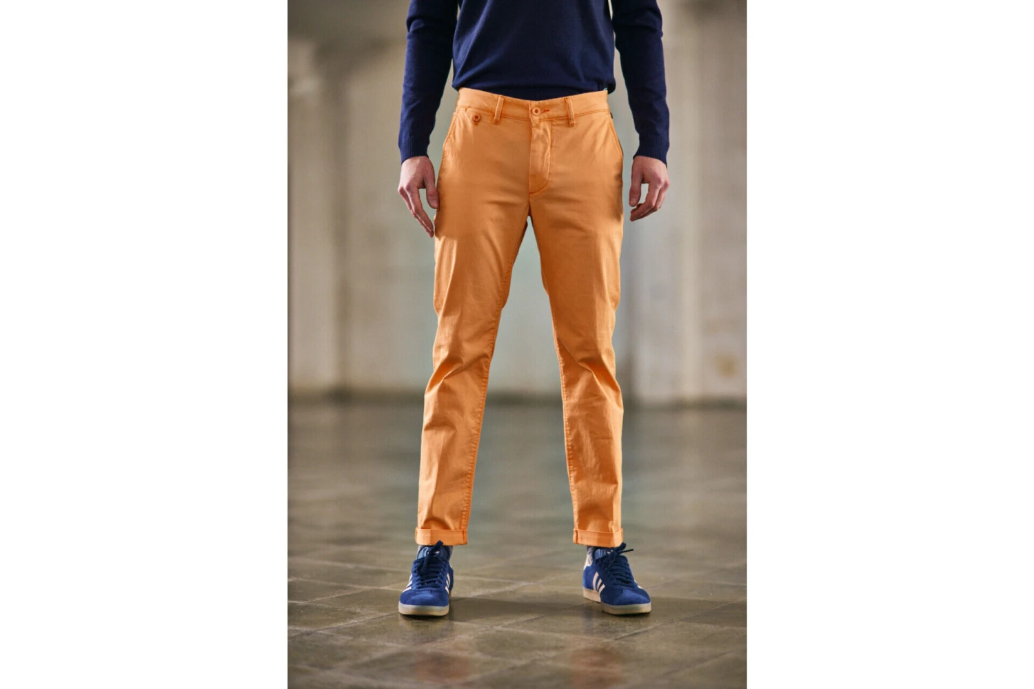 Freeman T. Porter Mathis Bonito Pantalon Chino Homme, Tangerine Tango – Image 2