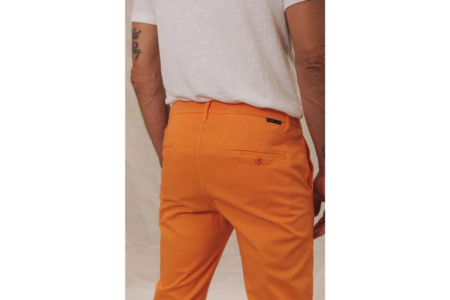 Freeman T. Porter Mathis Bonito Pantalon Chino Homme, Tangerine Tango – Image 4