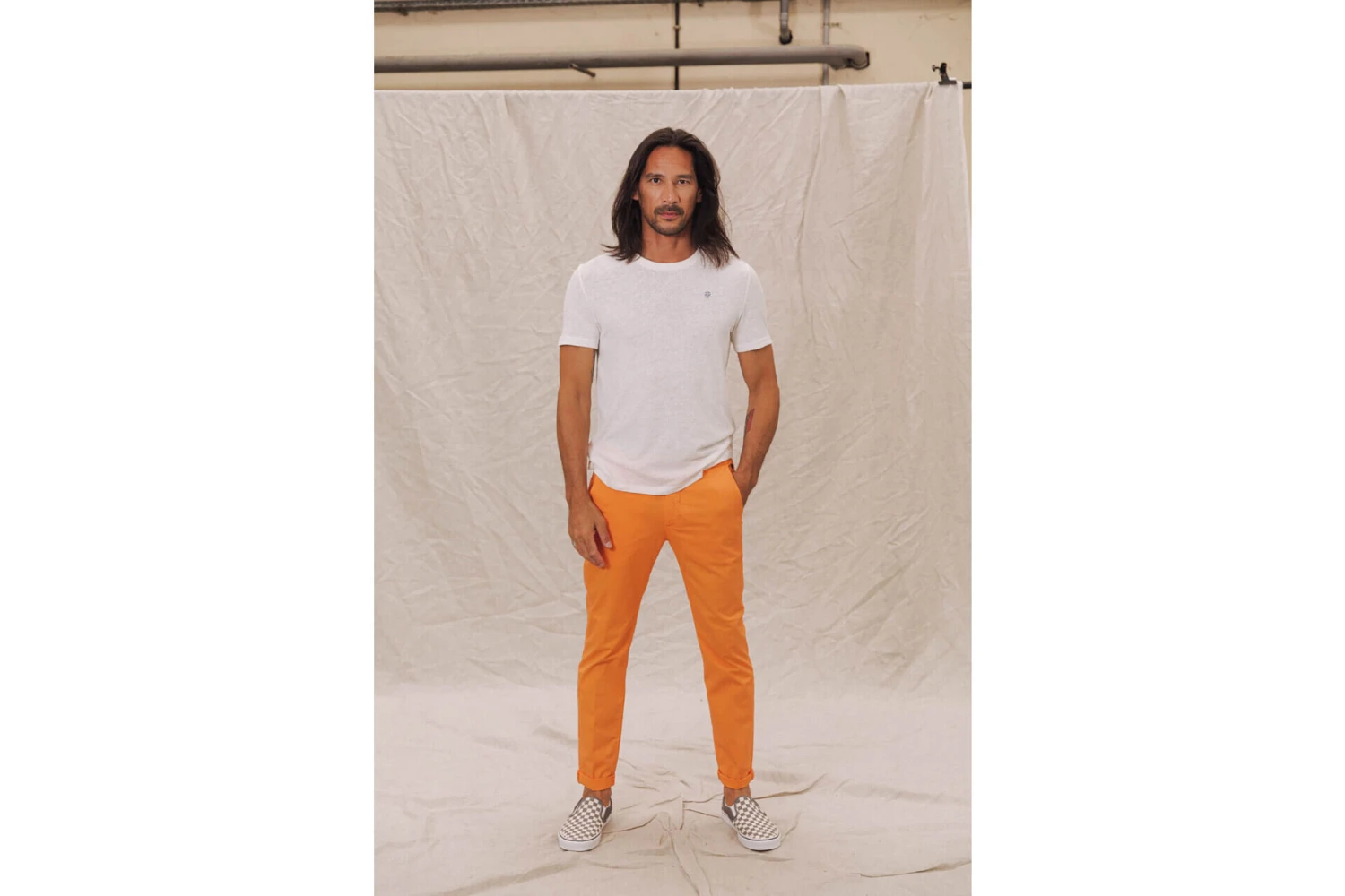 Freeman T. Porter Mathis Bonito Pantalon Chino Homme, Tangerine Tango – Image 7