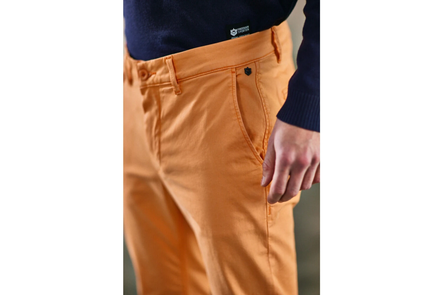 Freeman T. Porter Mathis Bonito Pantalon Chino Homme, Tangerine Tango – Image 10