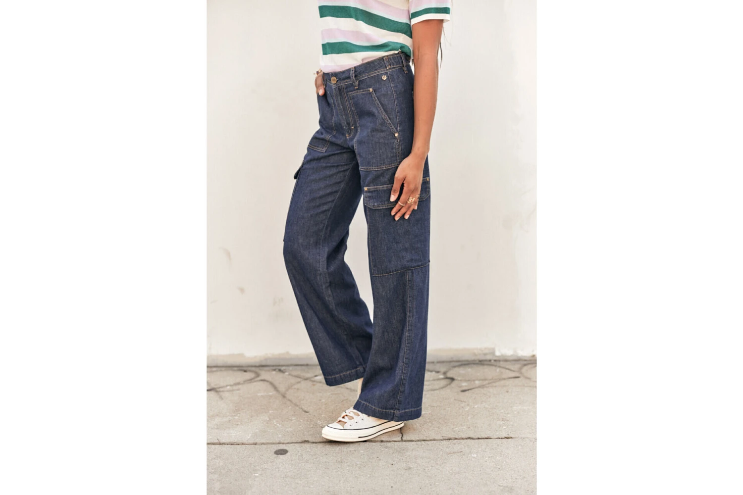 Freeman T. Porter Moxie Jeans Large Femme, Manzana Dark – Image 6