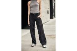 Freeman T. Porter Moxie Jazz Pantalon Cargo Flare Femme, Black