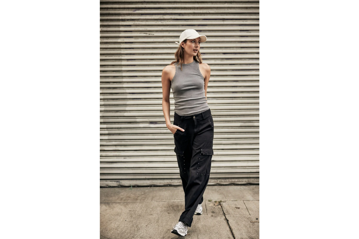 Freeman T. Porter Moxie Jazz Pantalon Cargo Flare Femme, Black – Image 8