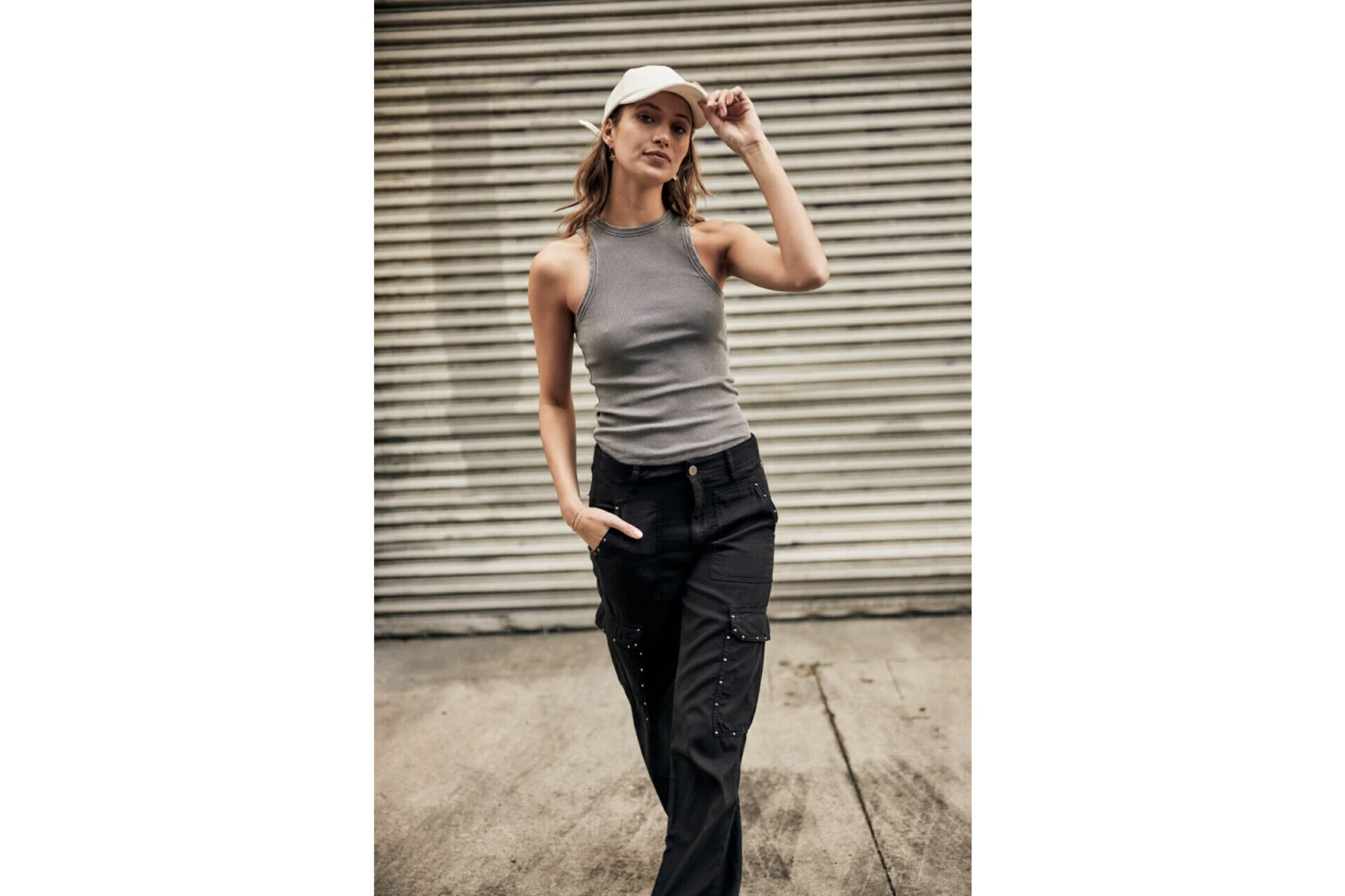 Freeman T. Porter Moxie Jazz Pantalon Cargo Flare Femme, Black – Image 10