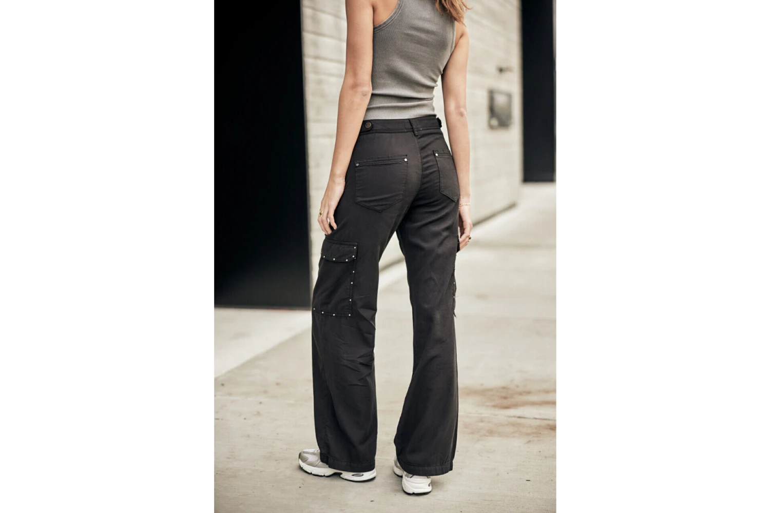 Freeman T. Porter Moxie Jazz Pantalon Cargo Flare Femme, Black – Image 12