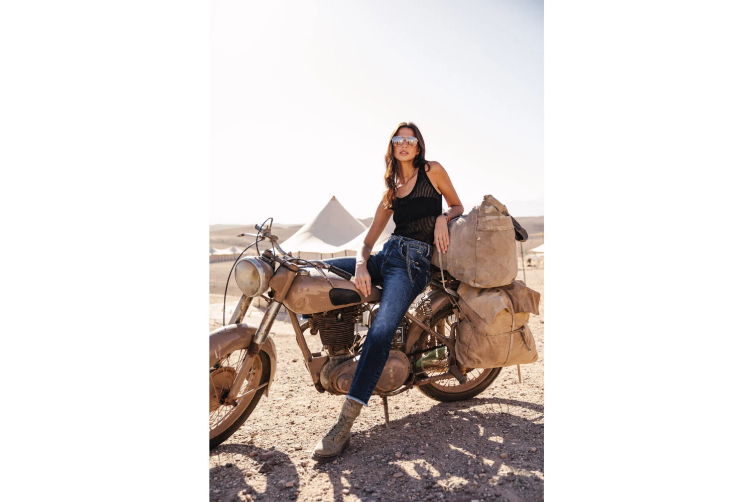 Freeman T. Porter Norma Jeans Bootcut Cropped Femme, Sanremo Dark – Image 2