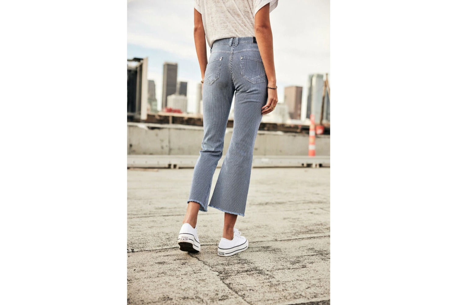 Freeman T. Porter Norma Jeans Bootcut Cropped Femme, Matador