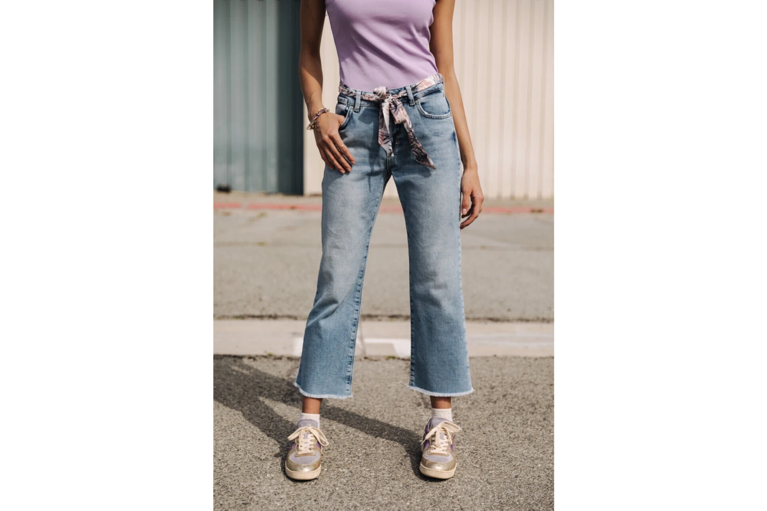 Freeman T. Porter Norma Jeans Bootcut Cropped Femme, Palermo Med – Image 3