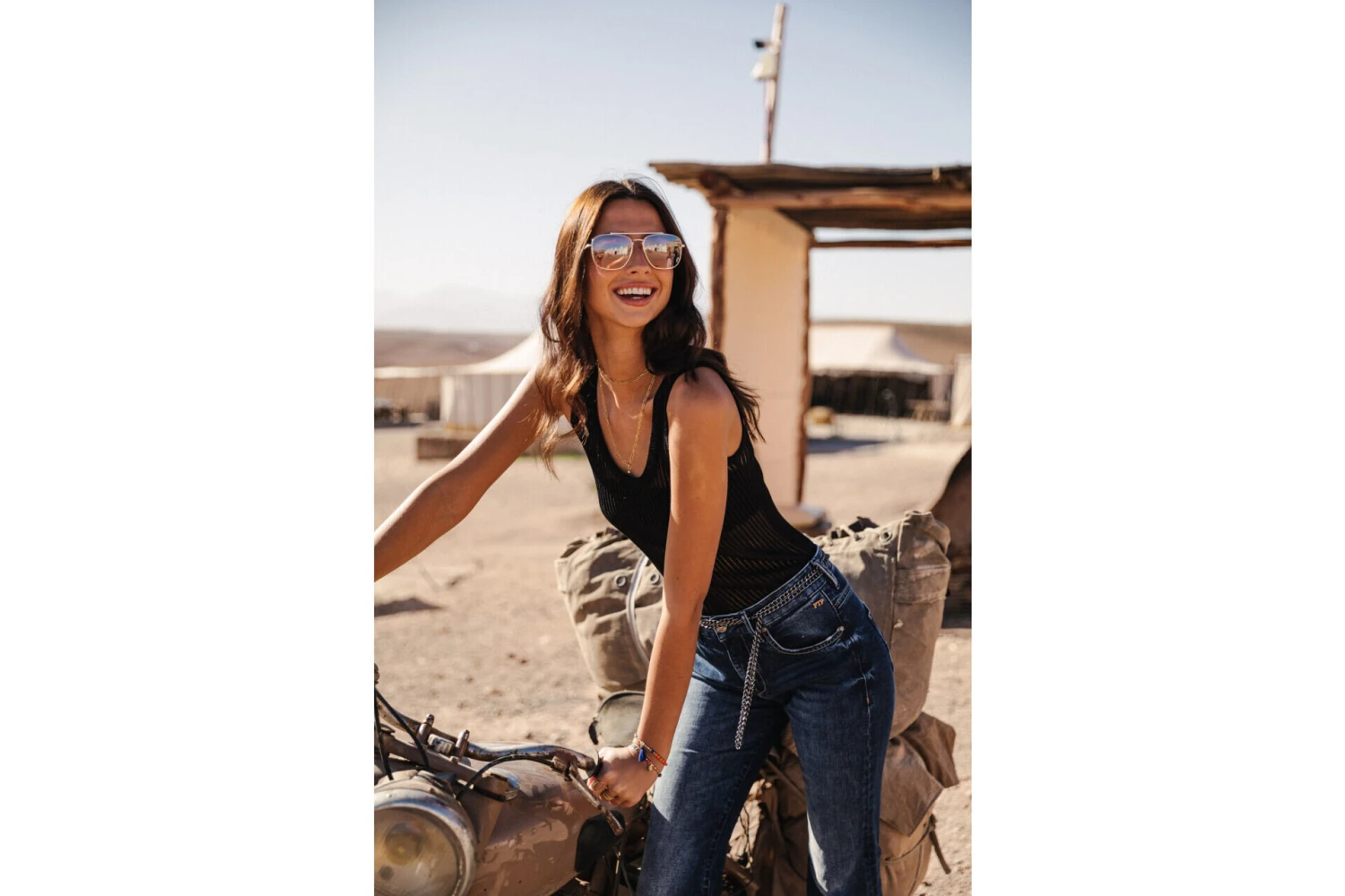 Freeman T. Porter Norma Jeans Bootcut Cropped Femme, Sanremo Dark – Image 9