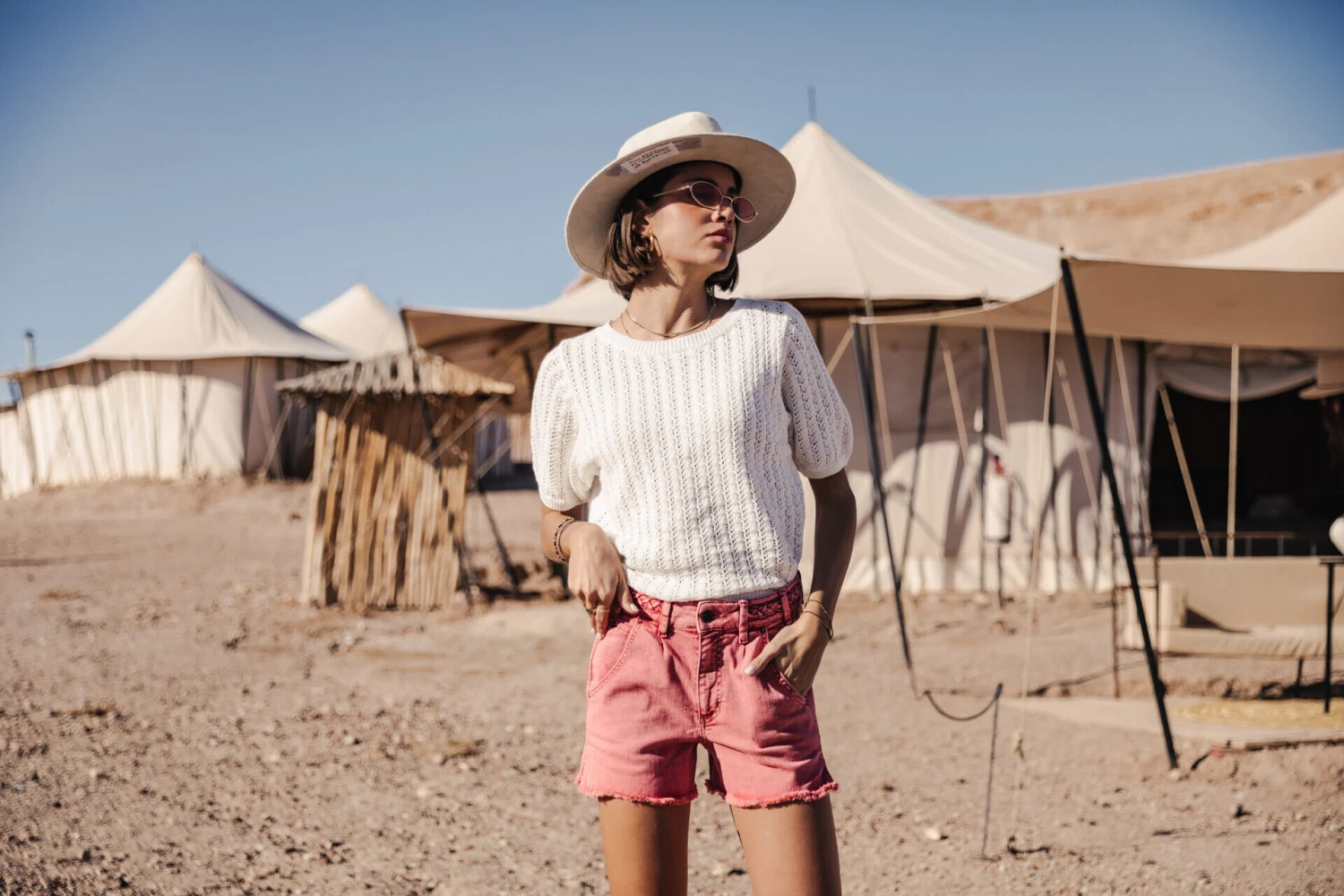 Freeman T. Porter Peronelle Pull Ajouré Femme, White – Image 4