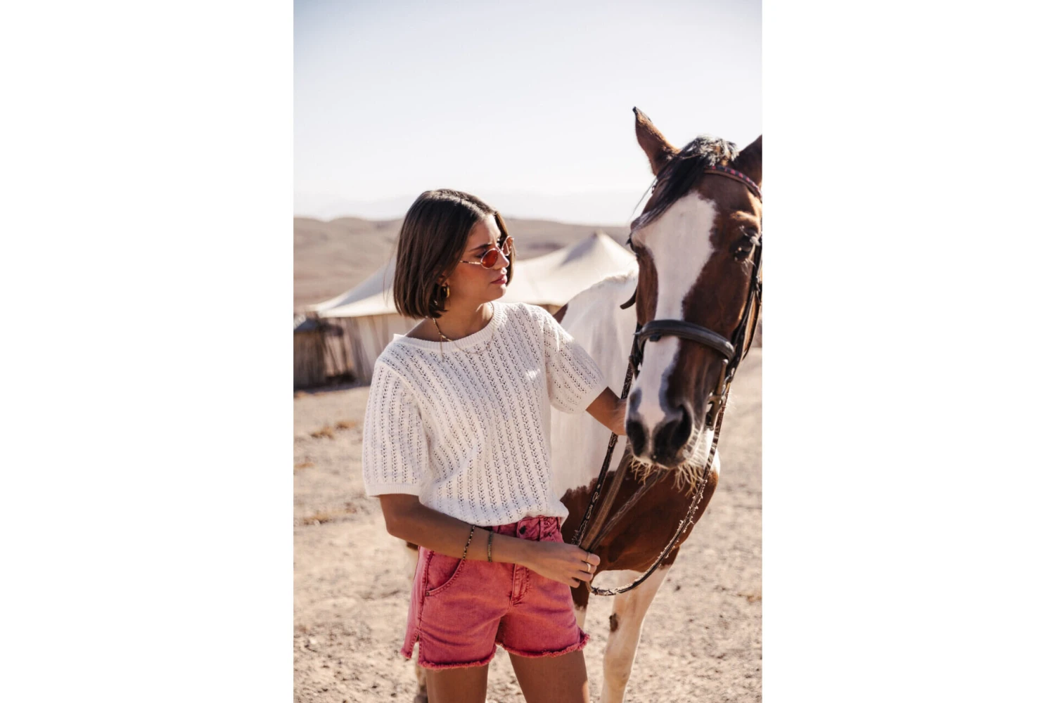 Freeman T. Porter Peronelle Pull Ajouré Femme, White – Image 7