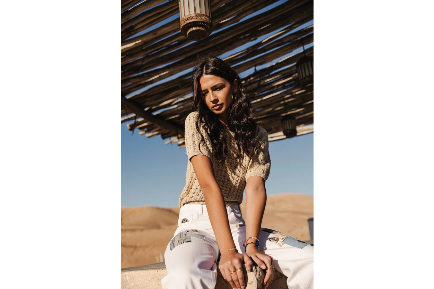 Freeman T. Porter Peronelle LX Pull Ajouré Femme, Gold – Image 11