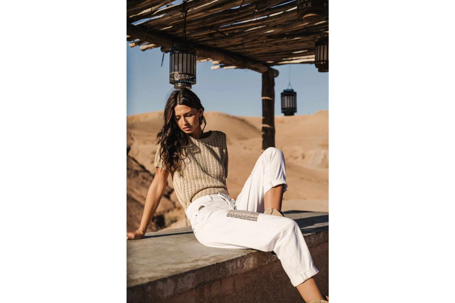 Freeman T. Porter Peronelle LX Pull Ajouré Femme, Gold – Image 4