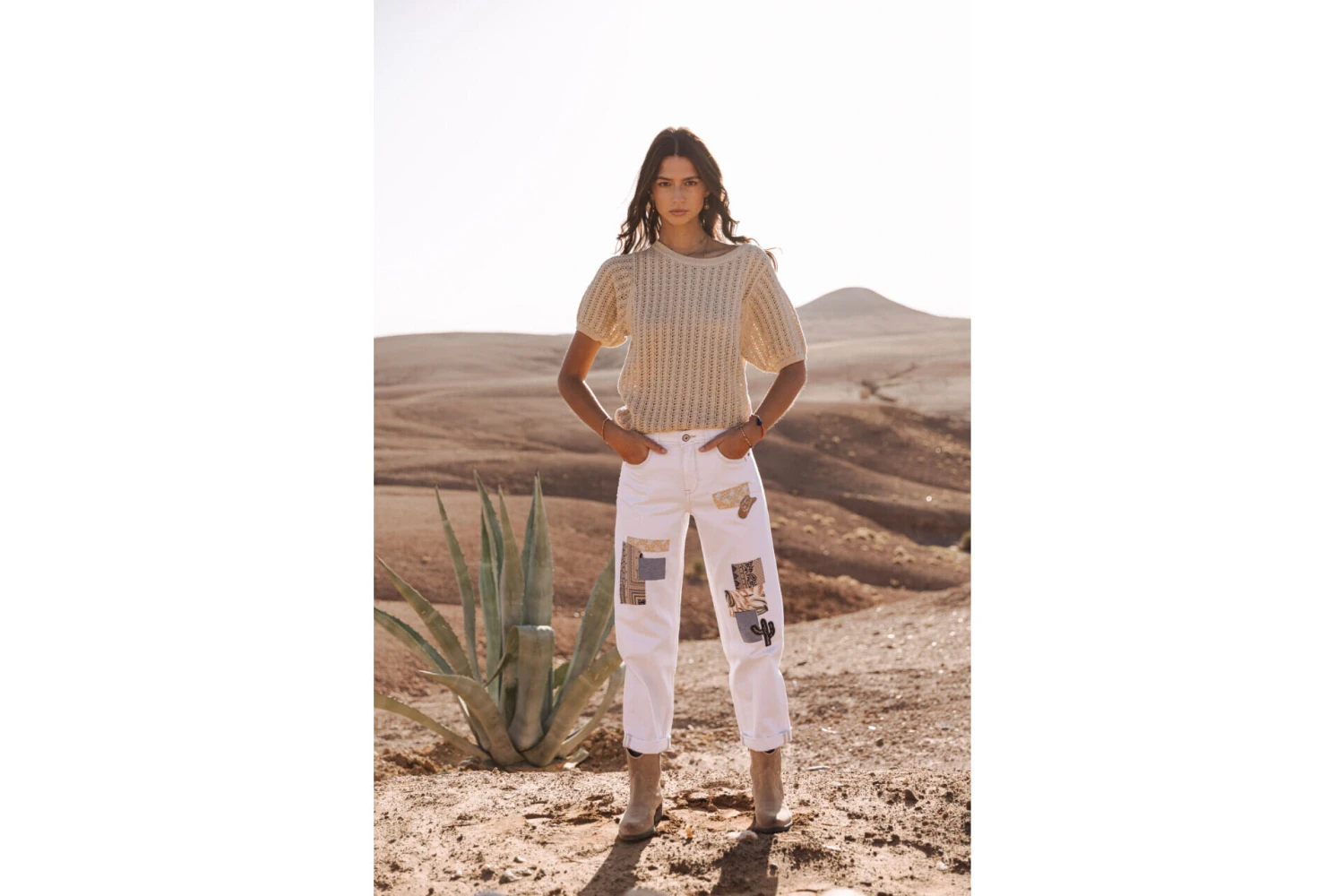 Freeman T. Porter Peronelle LX Pull Ajouré Femme, Gold – Image 5