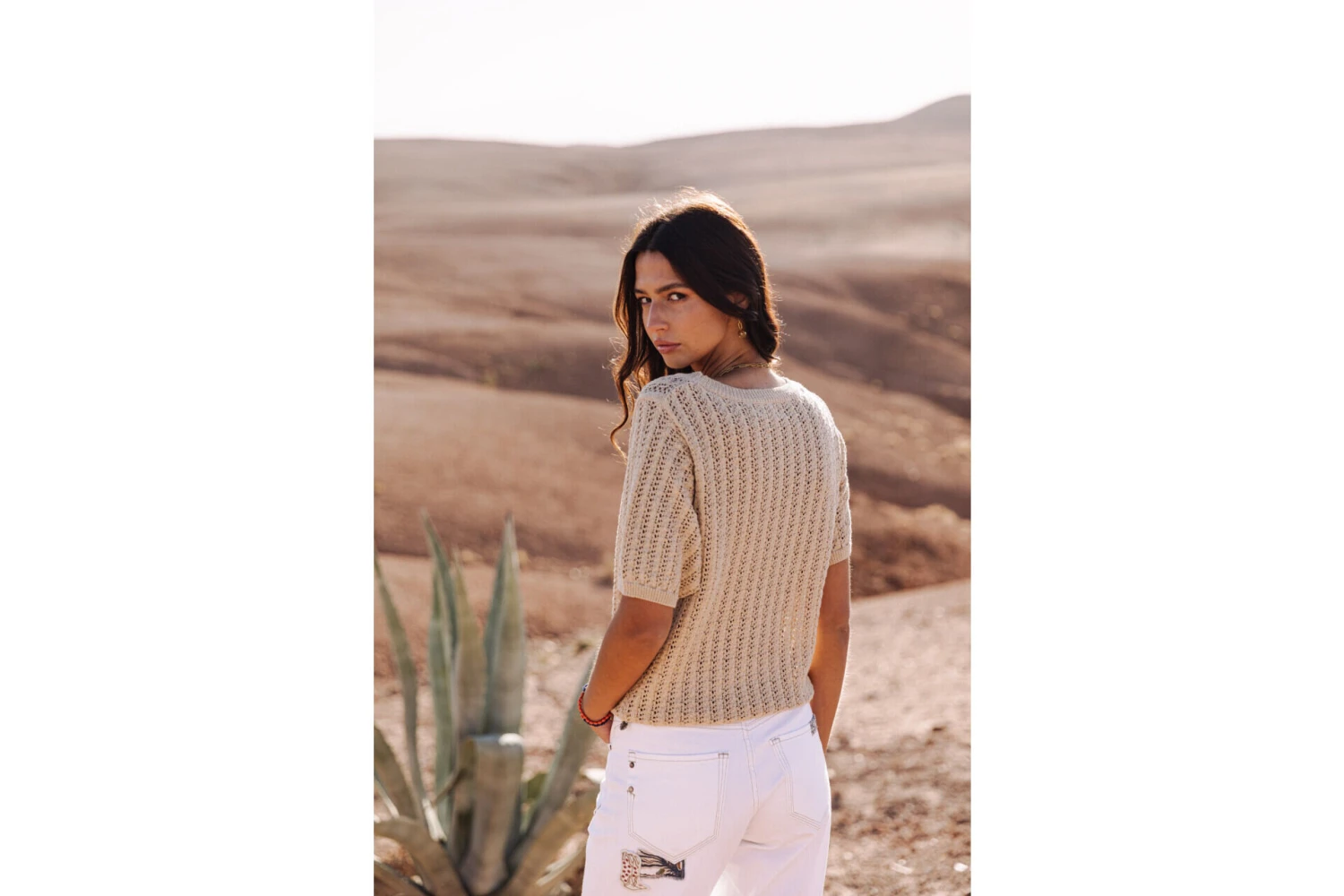 Freeman T. Porter Peronelle LX Pull Ajouré Femme, Gold – Image 9