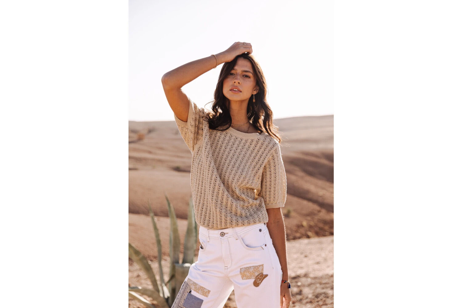 Freeman T. Porter Peronelle LX Pull Ajouré Femme, Gold – Image 10