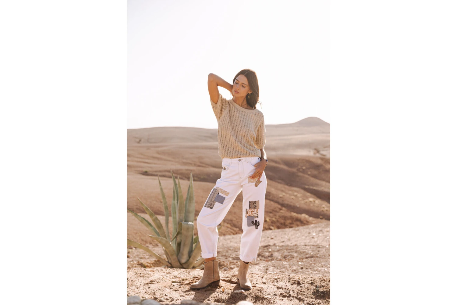 Freeman T. Porter Peronelle LX Pull Ajouré Femme, Gold