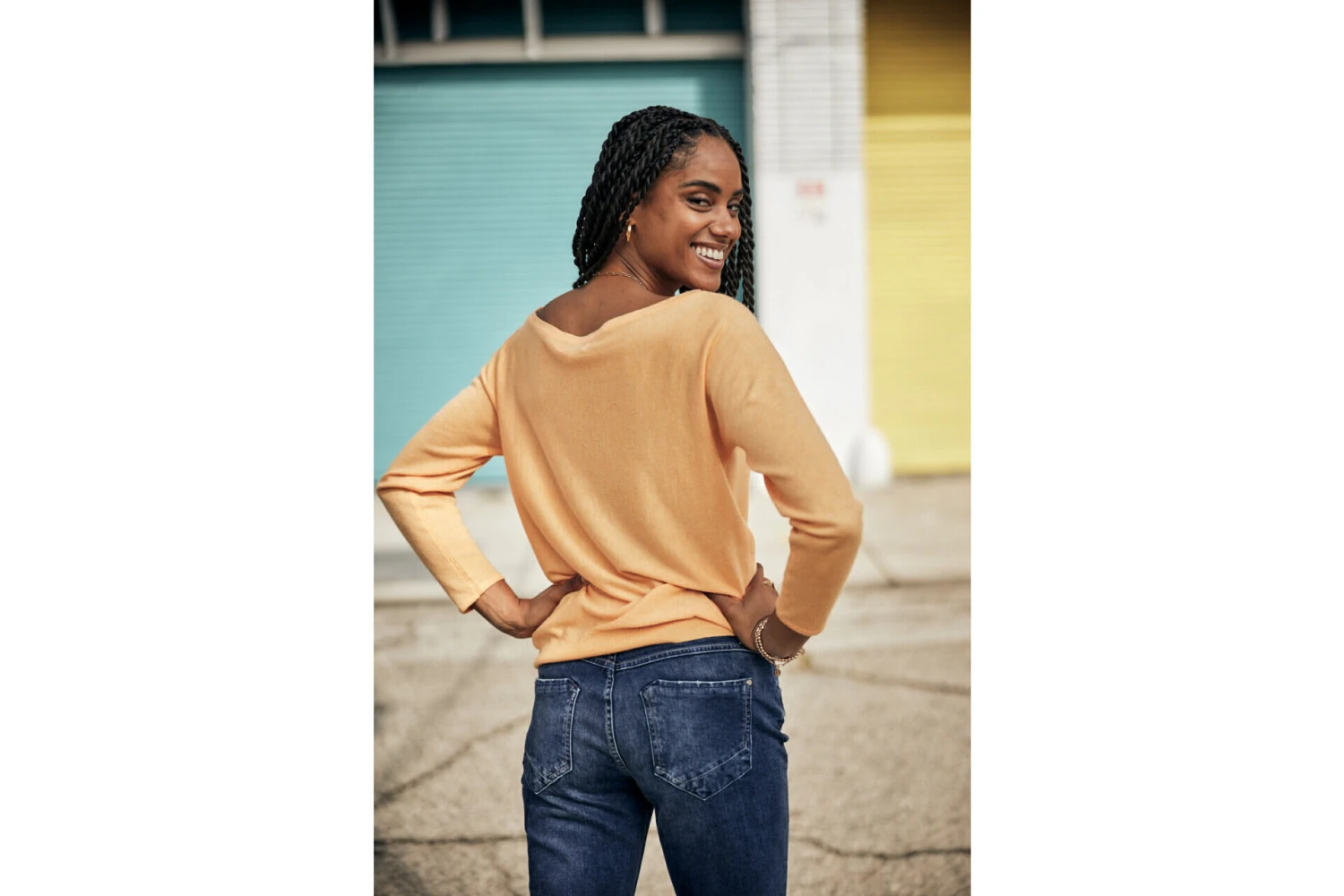 Freeman T. Porter Persia Pull Manches Longues Femme, Blazing Orange – Image 5