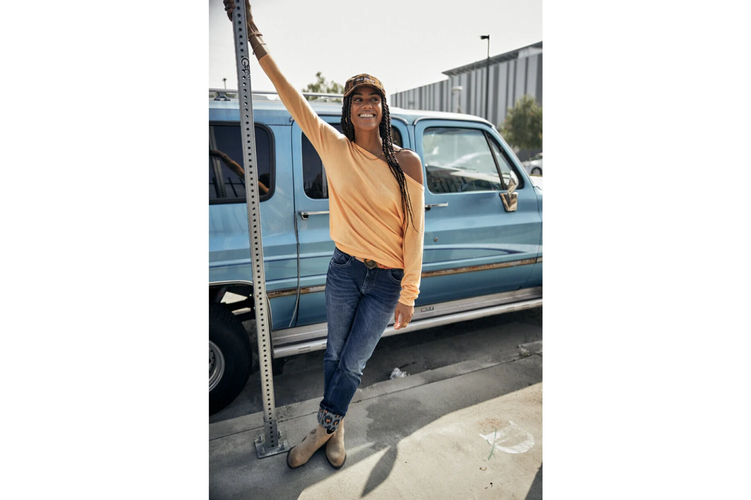 Freeman T. Porter Persia Pull Manches Longues Femme, Blazing Orange – Image 10