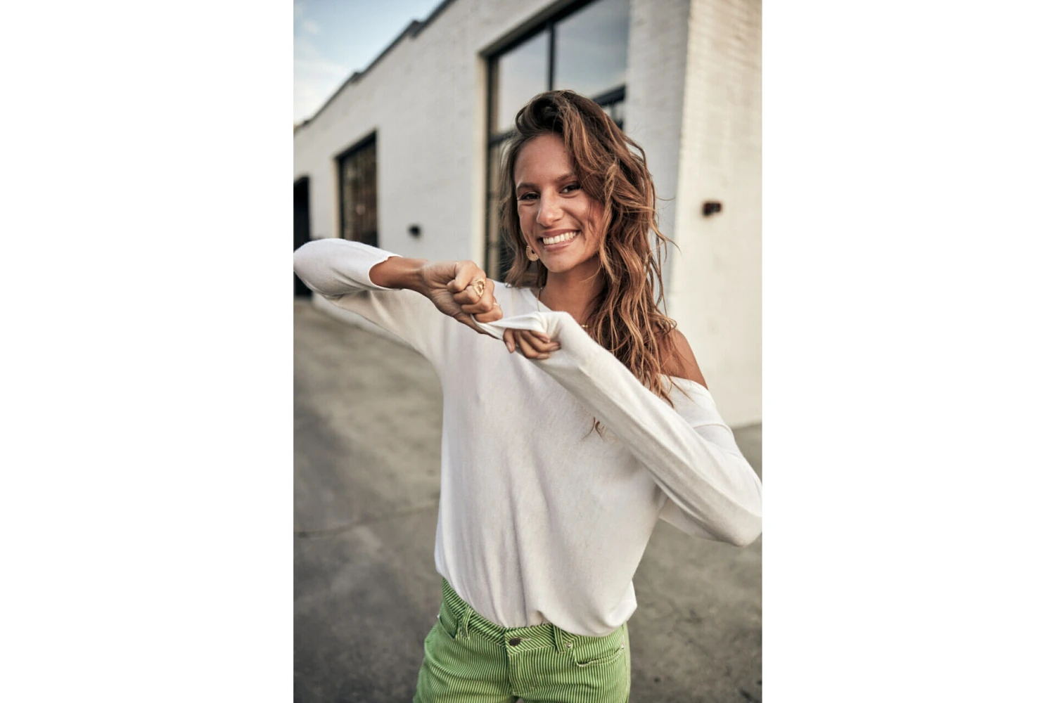 Freeman T. Porter Persia Pull Manches Longues Femme, White – Image 7