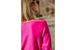 Freeman T. Porter Persia Dip Dye Pull Manches Longues Femme, Indian Fushia