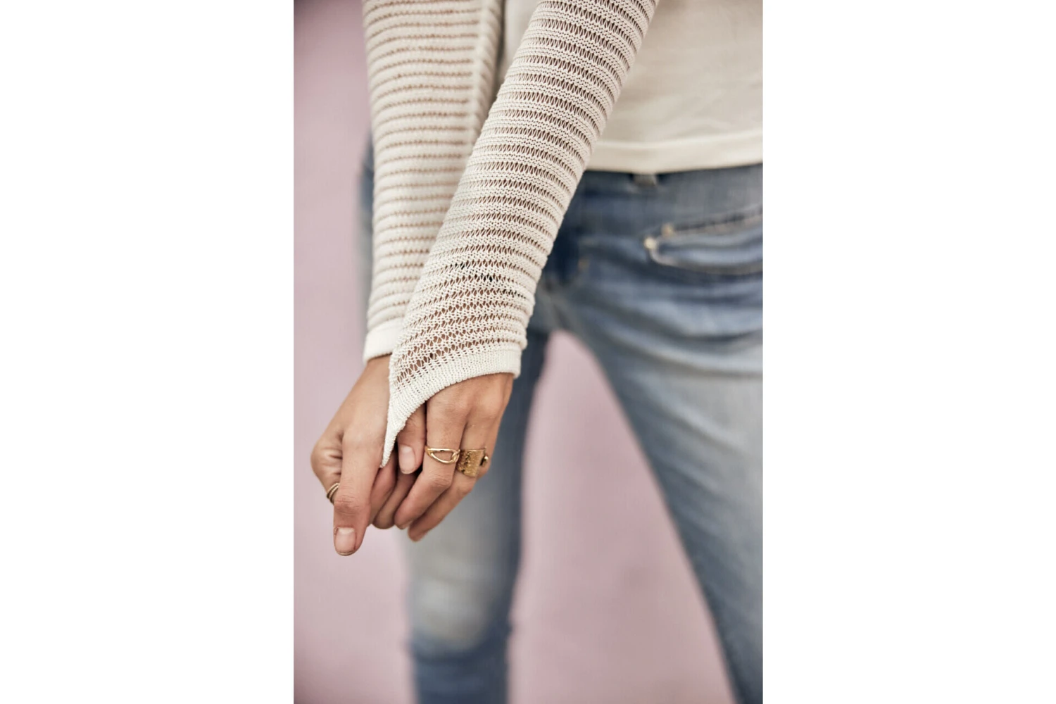 Freeman T. Porter Pheel Pull Coupe Ajustée Femme, White – Image 5