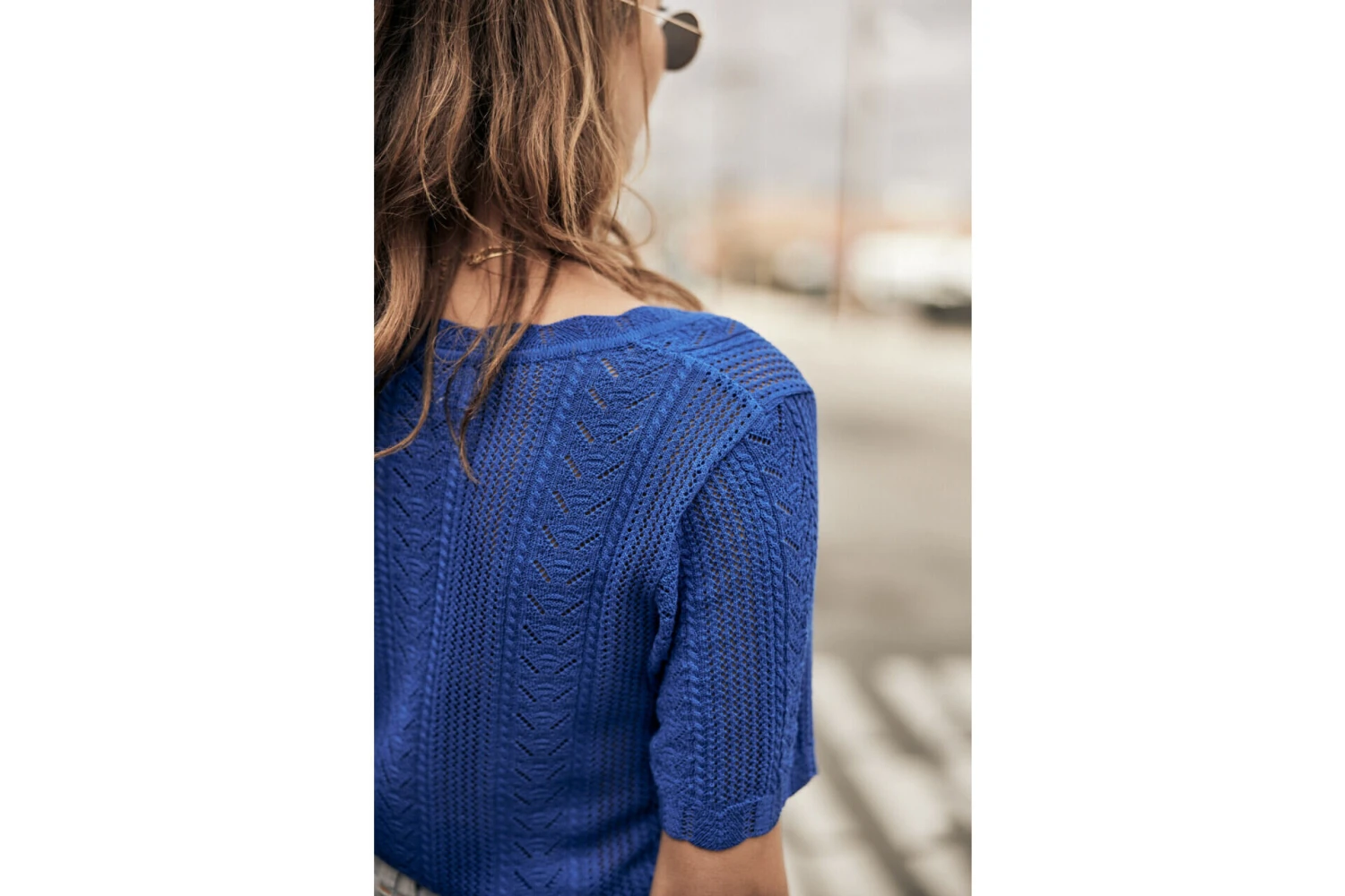 Freeman T. Porter Polane Pull Manches Courtes Femme, Princess Blue