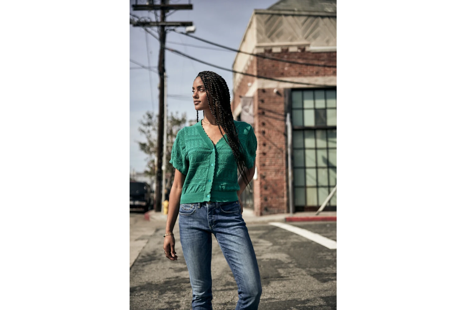 Freeman T. Porter Pradda Cardigan Manches Courtes Femme, Ivy Green – Image 11