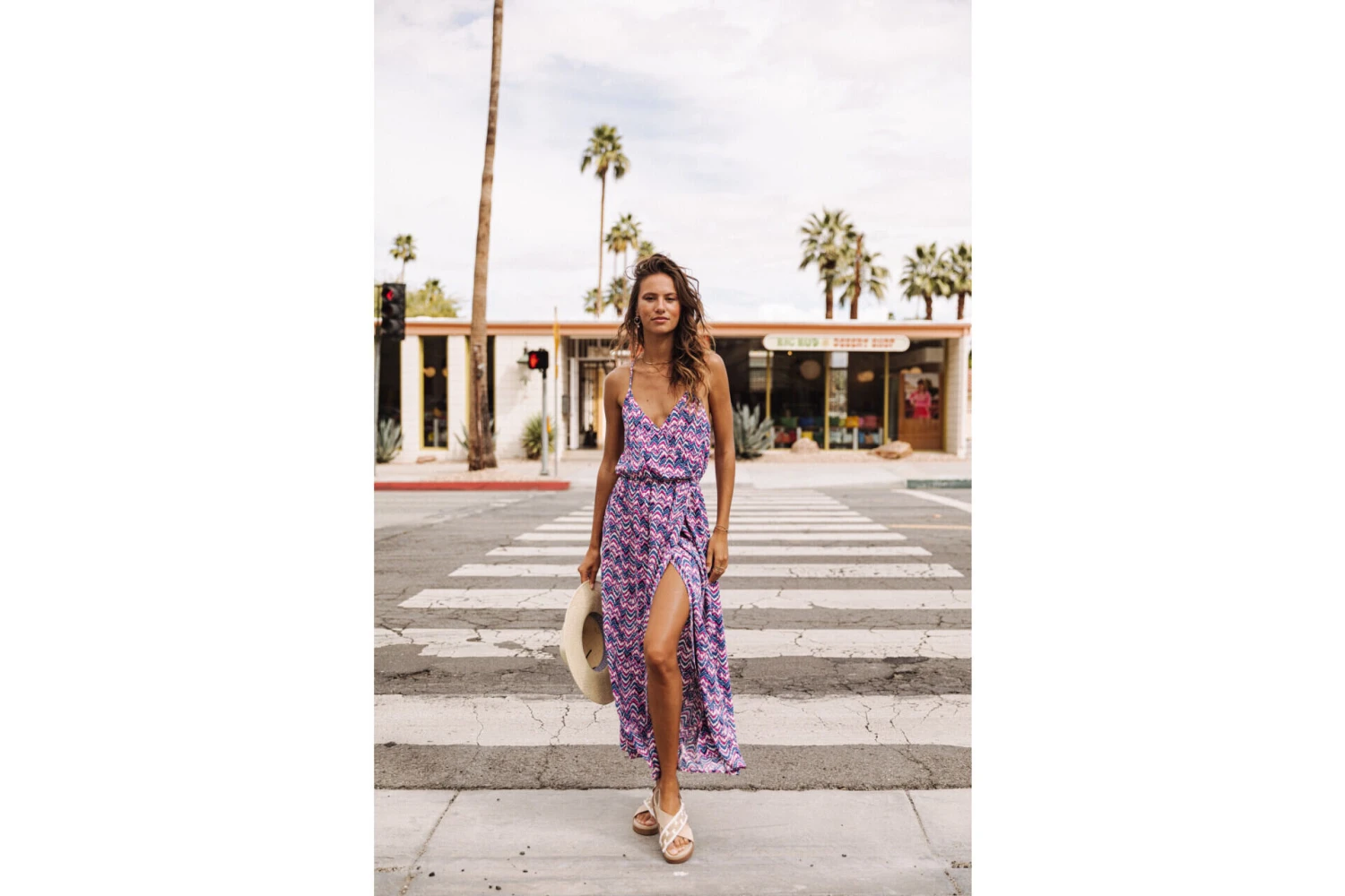 Freeman T. Porter Raelle Etnico Robe Longue Imprimée Femme, Blue – Image 4