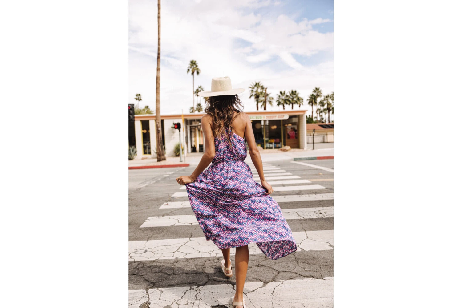 Freeman T. Porter Raelle Etnico Robe Longue Imprimée Femme, Blue – Image 6