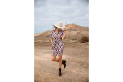 Freeman T. Porter Raffia Diamond Robe Chemise Mi-longue Femme, Off White