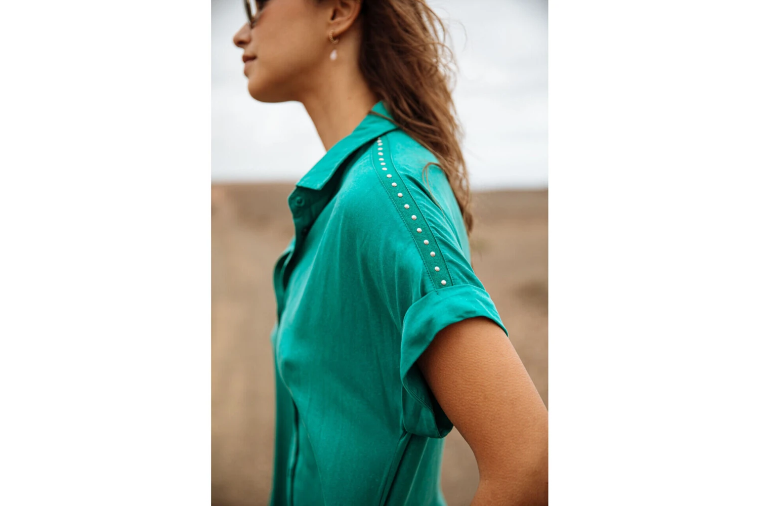 Freeman T. Porter Raffia Plain Robe Chemise Mi-longue Femme, Tropical Green – Image 12