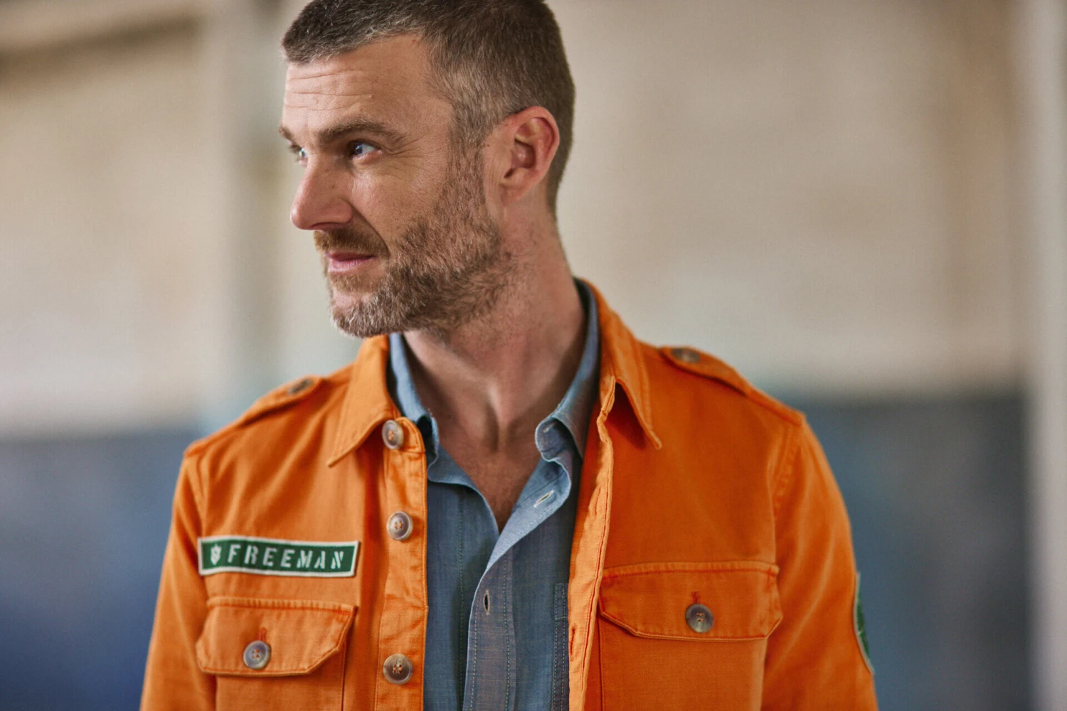 Freeman T. Porter Raven Scrapper Veste Militaire Droite Homme, Tangerine Tango – Image 11