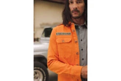 Freeman T. Porter Raven Scrapper Veste Militaire Droite Homme, Tangerine Tango