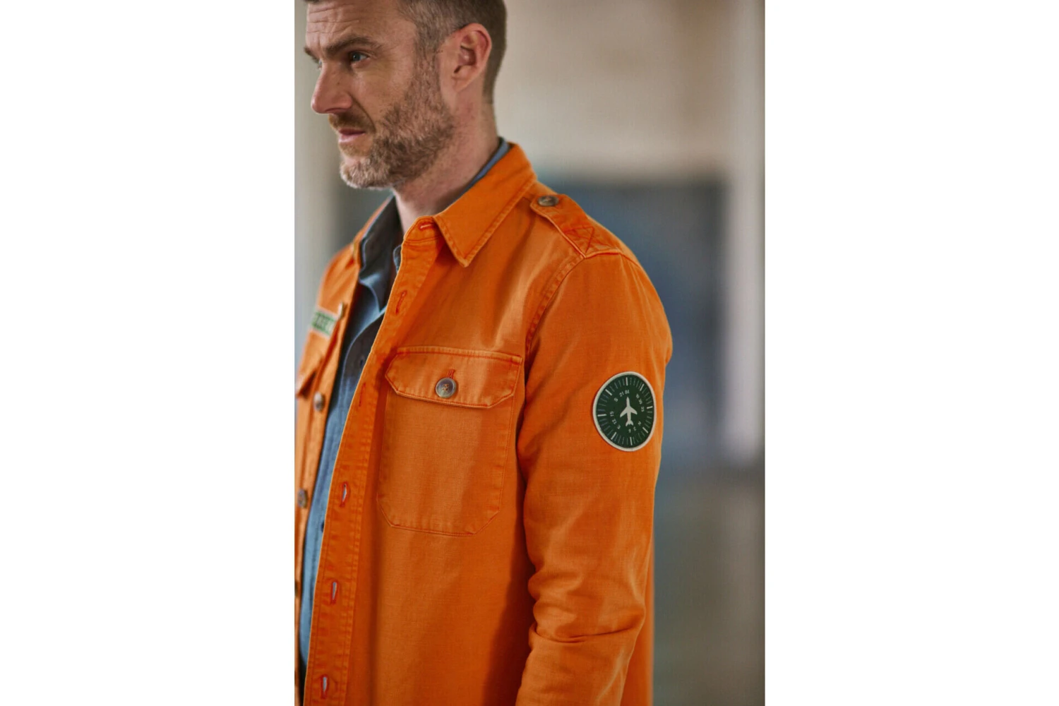 Freeman T. Porter Raven Scrapper Veste Militaire Droite Homme, Tangerine Tango – Image 6