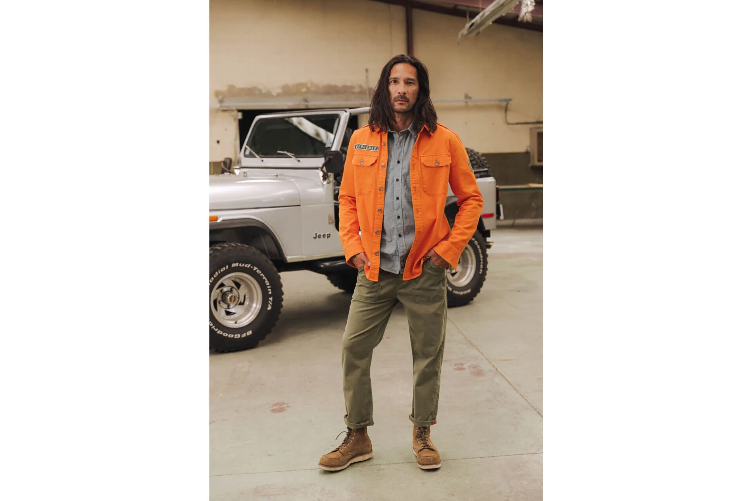 Freeman T. Porter Raven Scrapper Veste Militaire Droite Homme, Tangerine Tango – Image 7