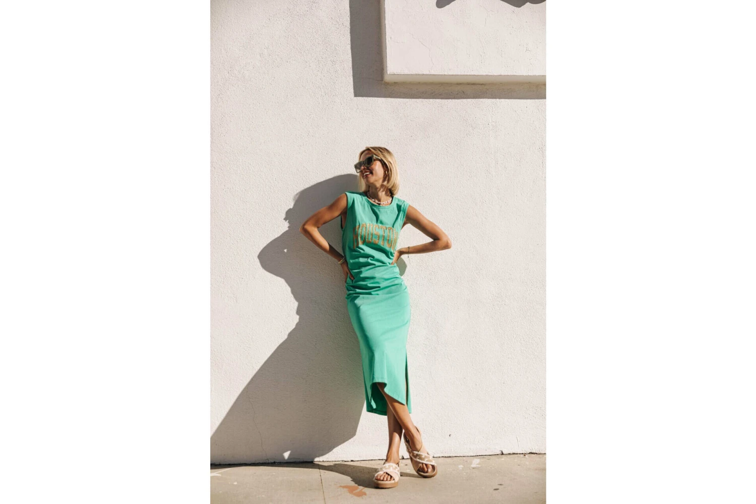 Freeman T. Porter Reave Houston Robe Empire Courte Femme, Emerald â Image 3