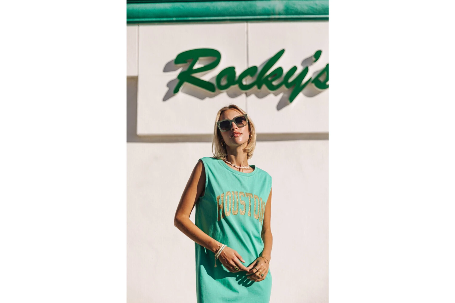 Freeman T. Porter Reave Houston Robe Empire Courte Femme, Emerald â Image 4