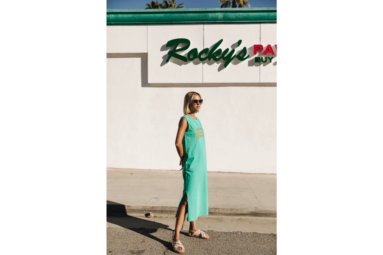 Freeman T. Porter Reave Houston Robe Empire Courte Femme, Emerald