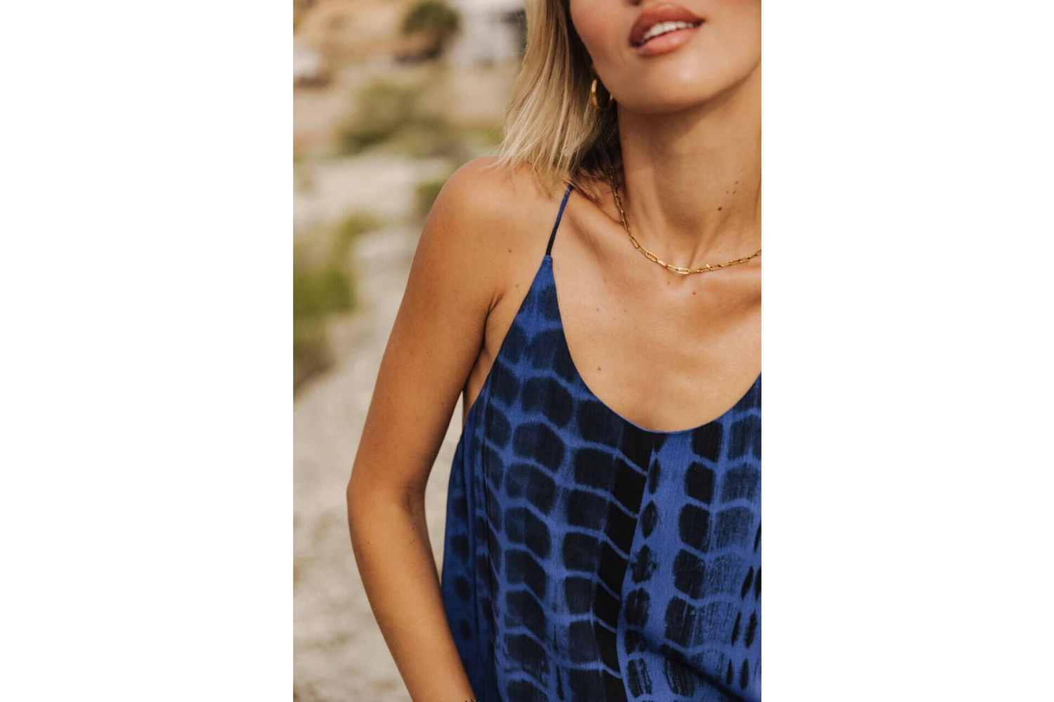 Freeman T. Porter Reeda Tie & Dye Robe Longue à Bretelles Femme, Surf The Web – Image 3