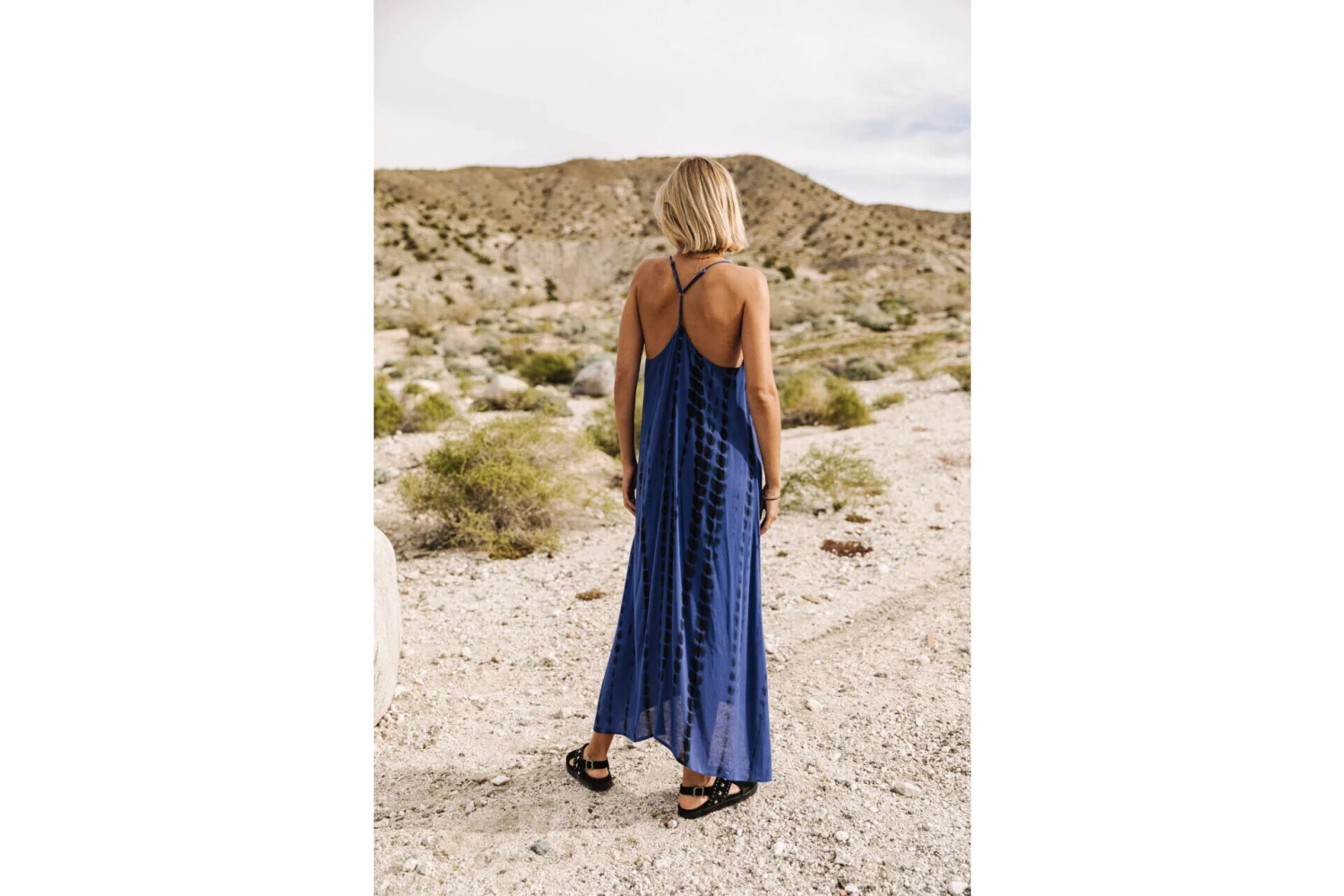 Freeman T. Porter Reeda Tie & Dye Robe Longue à Bretelles Femme, Surf The Web – Image 4